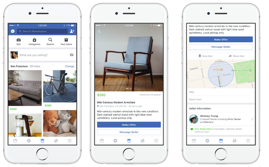 redes sociais e-commerce facebook marketplace